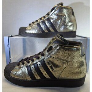 Adidas  Men's Gold/ Brown Originals Pro Model High-Top Sneakers Size 8.5